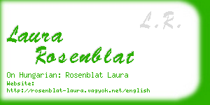 laura rosenblat business card